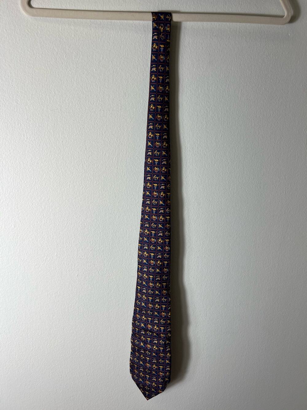 Salvatore Ferragamo Men's Navy Animal Print Tie
